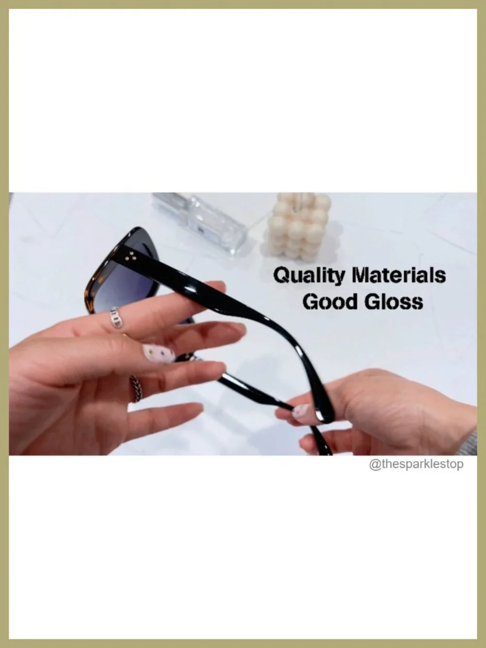 Oversized Square Polarized Sunglasses Women Retro UV400 Protection